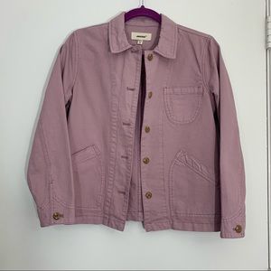 JAK&RAE mauve chore canvas jacket XS